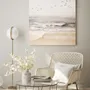 Office design and planning - « Sea vibes » Series of handmade textured abstract paintings - MATISS ART STUDIO