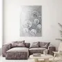 Office design and planning - « Flower Balls» Series of handmade textured abstract paintings - MATISS ART STUDIO