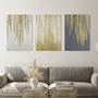 Office design and planning - « Wisteria » Series of handmade textured abstract paintings - MATISS ART STUDIO