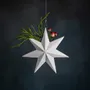 Other Christmas decorations - Noel - star-shaped pendant vase, porcelain, white - KLATT OBJECTS