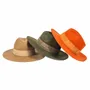 Hats - WIDE BRIMMED FELT HAT - leather braid - TRAVAUX EN COURS...