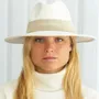 Hats - WIDE BRIMMED FELT HAT - leather braid - TRAVAUX EN COURS...