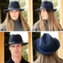 Hats - FELT FEDOR HAT leather stop - TRAVAUX EN COURS...