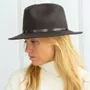 Hats - Chapeau feutre bord large GALON ETHNIC - TRAVAUX EN COURS...