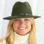 Hats - Chapeau feutre bord large GALON ETHNIC - TRAVAUX EN COURS...
