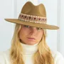Hats - Chapeau feutre bord large GALON ETHNIC - TRAVAUX EN COURS...