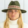 Hats - Chapeau feutre bord large GALON ETHNIC - TRAVAUX EN COURS...