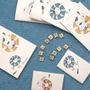 Office sets - Notebook BLUE SPLASHY CAT - TRANQUILLO