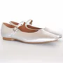 Shoes - Metallic silver leather Mary Janes – handcrafted in Spain - ATELIER COSTÀ