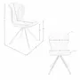 Chaises - Chaise pivotante en simili-cuir vert clair - ANGEL CERDÁ