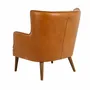 Armchairs - Chester armchair in brown leather - ANGEL CERDÁ