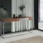 Console table - Walnut and steel console - ANGEL CERDÁ