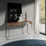 Console table - Walnut and steel console - ANGEL CERDÁ