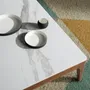 Coffee tables - Imitation marble glass coffee table - ANGEL CERDÁ