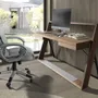 Chairs - Swivel office chair in grey leatherette - ANGEL CERDÁ