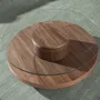Coffee tables - Walnut round coffee table - ANGEL CERDÁ