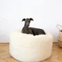 Beds - Oval Natural Wool Pet Bed - White - MELLOW CONCEPT STORE
