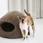 Lits - Grotte pour Animal en Peau de Mouton Naturelle – Beige - MELLOW CONCEPT STORE