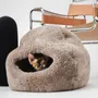 Lits - Grotte pour Animal en Peau de Mouton Naturelle – Beige - MELLOW CONCEPT STORE