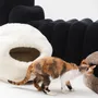 Lits - Grotte pour Animal en Peau de Mouton Naturelle – Beige - MELLOW CONCEPT STORE