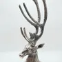 Objets de décoration - RACK POUR 3 BOUTEILLES NICKEL 'CERF' - FANCY