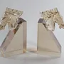 Objets de décoration - SERRE-LIVRES TETES DE CHEVAL EN CRISTAL AMBRE - FANCY