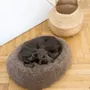 Beds - Oval Natural Wool Pet Bed - Beige - MELLOW CONCEPT STORE