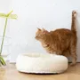 Lits - Lit Rond pour Animal en Laine Naturelle – Blanc - MELLOW CONCEPT STORE