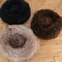 Lits - Lit Rond pour Animal en Peau de Mouton Naturelle - Greige - MELLOW CONCEPT STORE