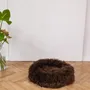 Lits - Lit Rond pour Animal en Peau de Mouton Naturelle - Marron - MELLOW CONCEPT STORE