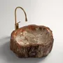 Lave-mains - Petrified wood Basin - PRESTONEX DESIGN PVT LTD
