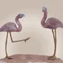 Sculptures, statuettes et miniatures - Flamingos of the Crystal Shore - PRESTONEX DESIGN PVT LTD
