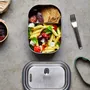Boîtes de conservation - Lunch Box- Boite à Lunch 3 en 1 - Acier inoydable -1L - BLACK+BLUM EUROPE