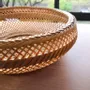 Objets de décoration - Corbeille "Teppachi" en bambou tressé - ATELIER BRINS DE MALICE - VANNERIE D'ART