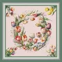 Scarves - Silk Scarf Tulips 90x90 CM - RALUFINEART