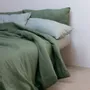 Linge de lit - ENSEMBLE TRIVIA – Drap plat en pur lin lavé avec 2 taies d’oreiller - NORA V