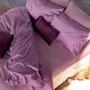 Linge de lit - ENSEMBLE POMONA – Drap plat et 2 taies d’oreiller en satin de coton - NORA V