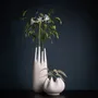 Vases - RHIZOM Piccolo vase, porcelain, white, decoration - KLATT OBJECTS