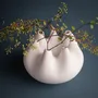 Vases - RHIZOM Piccolo vase, porcelain, white, decoration - KLATT OBJECTS
