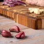 Kitchen utensils - End Grain Teak Wood Cutting Board 44cm x 29.5cm x 3.2cm - STOLF LTDA