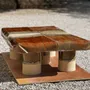 Ceramic - STONEWARE COFFEE TABLE - ROMA COLLECTION - DI VINCENZO POUJOULA