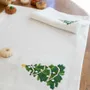 Linge de table textile - UNI – Serviette brodée en pur lin lavé avec bourdon - NORA V