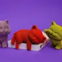 Children's arts and crafts - KITTENS TRIO - CARTONIC 3D puzzle - CARTONIC 3D PUZZLES