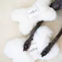 Decorative objects - Natural Sheepskin Dog Toy: Bone - White - MELLOW CONCEPT STORE