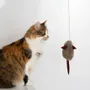 Decorative objects - Natural Woolen Cat Toy: Mouse - MELLOW CONCEPT STORE