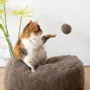 Decorative objects - Natural Sheepskin Cat Toy: Ball - MELLOW CONCEPT STORE
