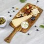 Kitchen utensils - Edge Grain Teak Wood Paddleboard 43.2cm x 19.1cm x 1cm - STOLF LTDA