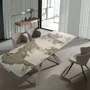 Dining Tables - Rectangular porcelain marble and steel extending dining table - ANGEL CERDÁ