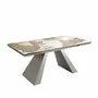 Dining Tables - Rectangular extending dining table in porcelain marble - ANGEL CERDÁ