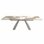 Dining Tables - Rectangular extending dining table in porcelain marble - ANGEL CERDÁ